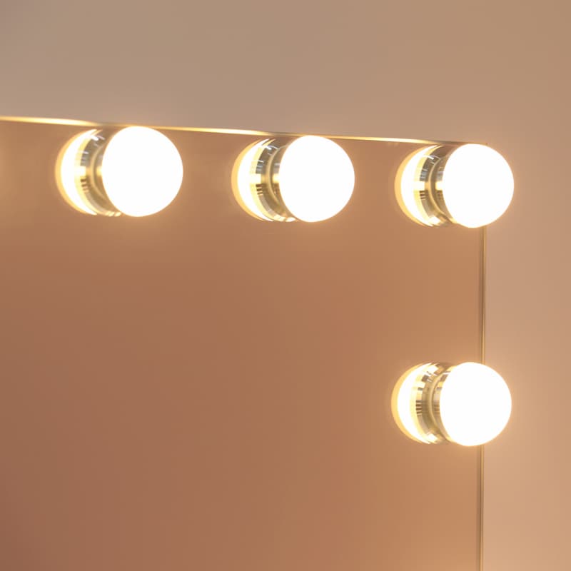 DP357 Косметическое зеркало Голливуда с подсветкой и 15 лампами с регулируемой яркостью